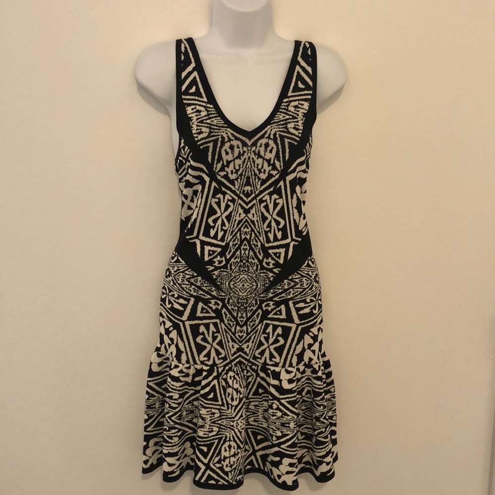 Nicole Miller Artelier drop waist pattern dress